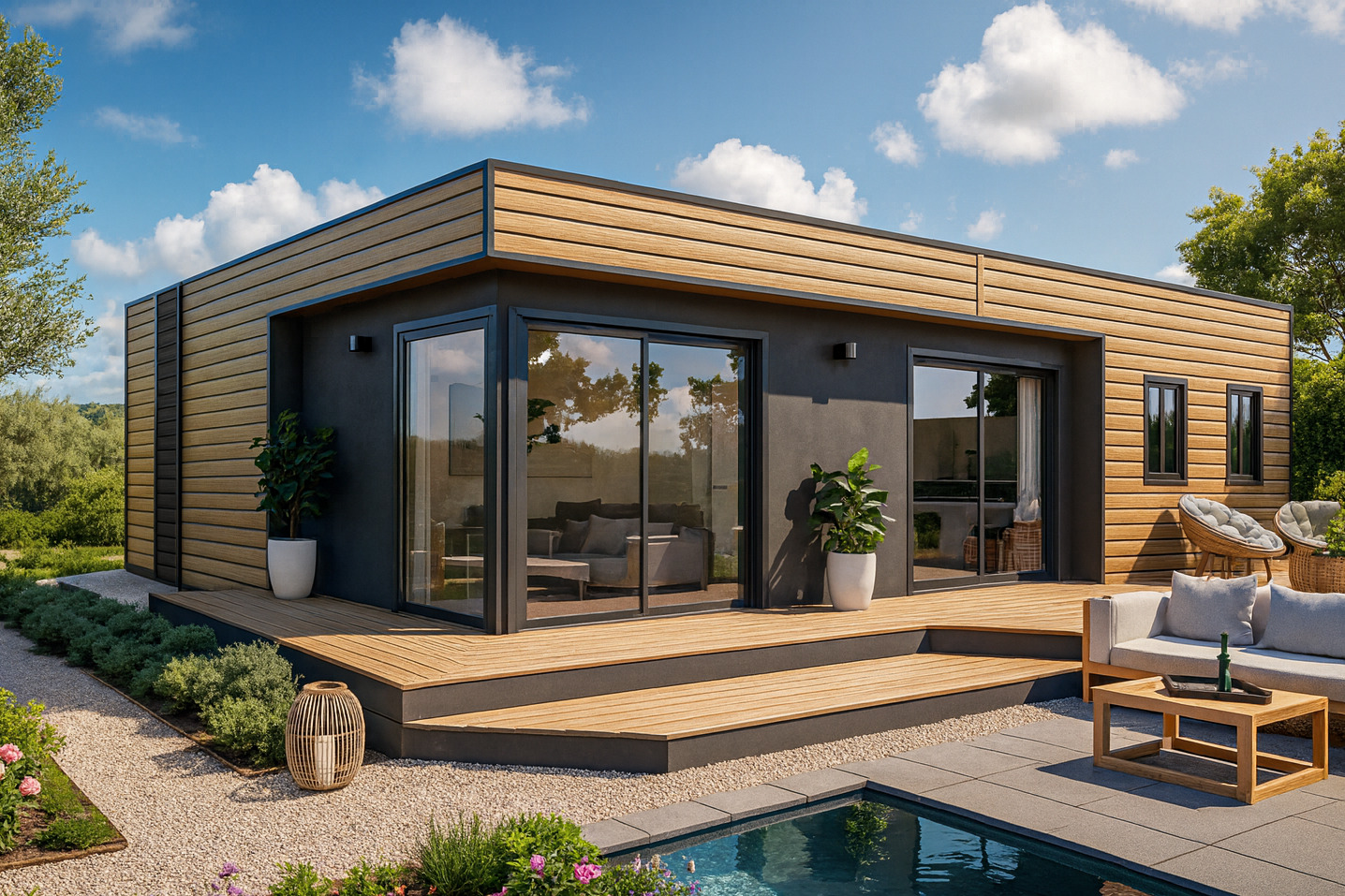 Casa prefabricada modelo Alabama 2D de 81 m²
