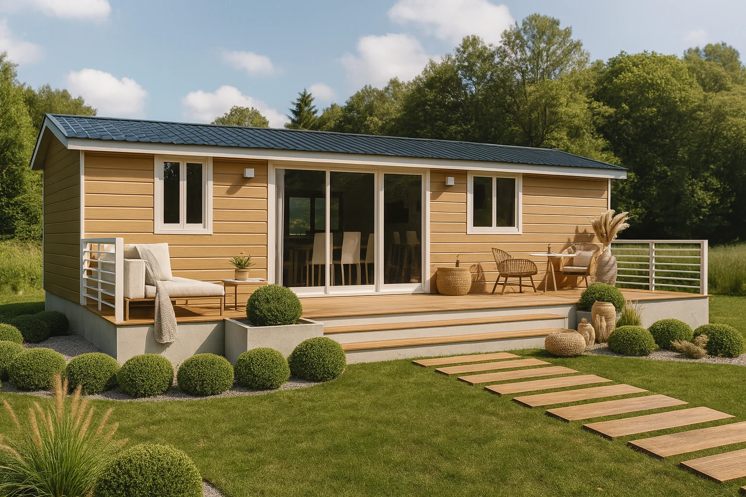 Casa prefabricada modelo Alfás de 47 m²