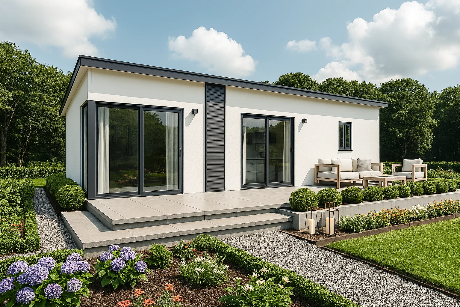 Casa prefabricada modelo Benisa de 47 m²