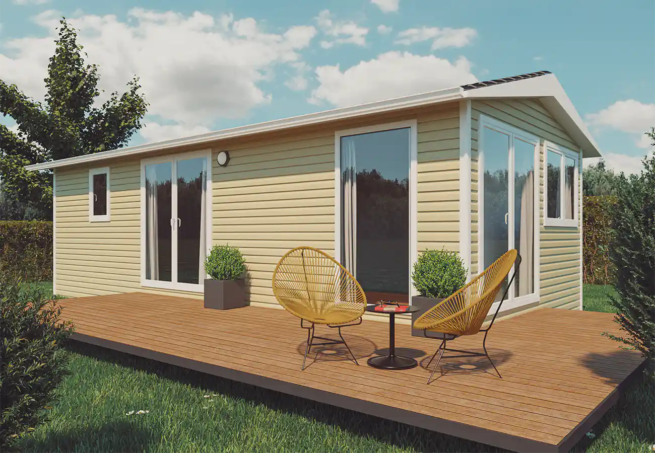 Casa prefabricada modelo Bora Bora 863 de 34.52 m²