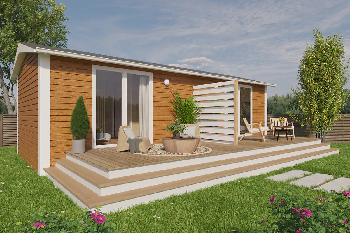 Casa prefabricada modelo Bora Bora Suite 800 de 32 m²