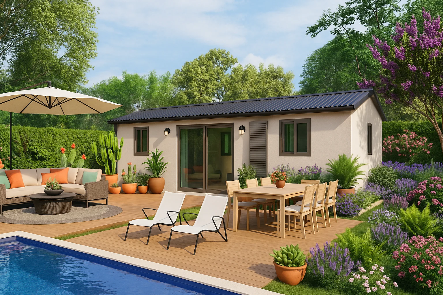 Casa prefabricada modelo Dalia Pro de 38 m²