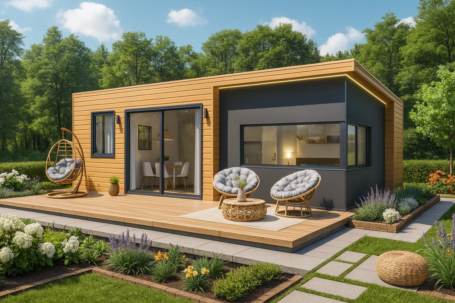 Casa prefabricada modelo Edén de 35 m²