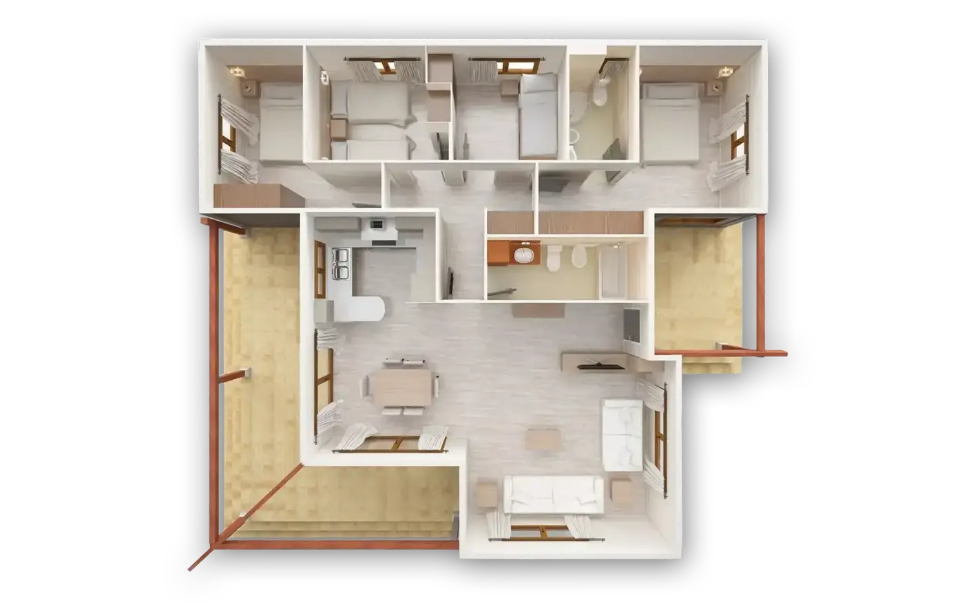 Casa prefabricada modelo Himalaya de 131 m²