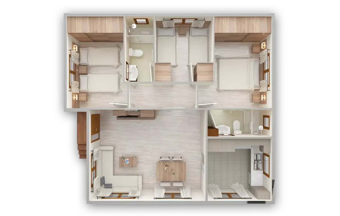 Casa prefabricada modelo Sierra de Carazo de 75 m²