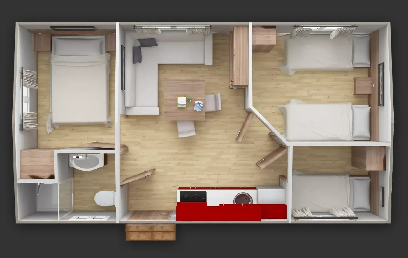 Casa prefabricada modelo Arlanzón de 33 m²
