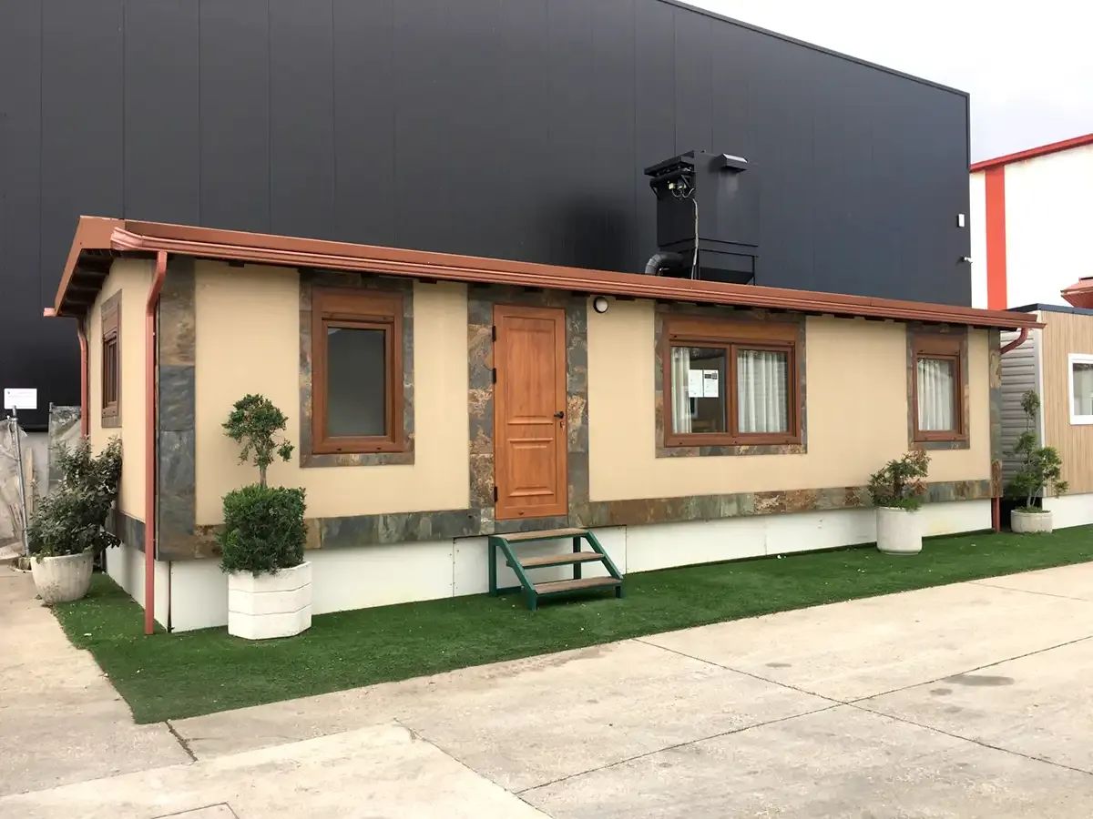 Casa prefabricada modelo Rústico Nogal de 46 m²