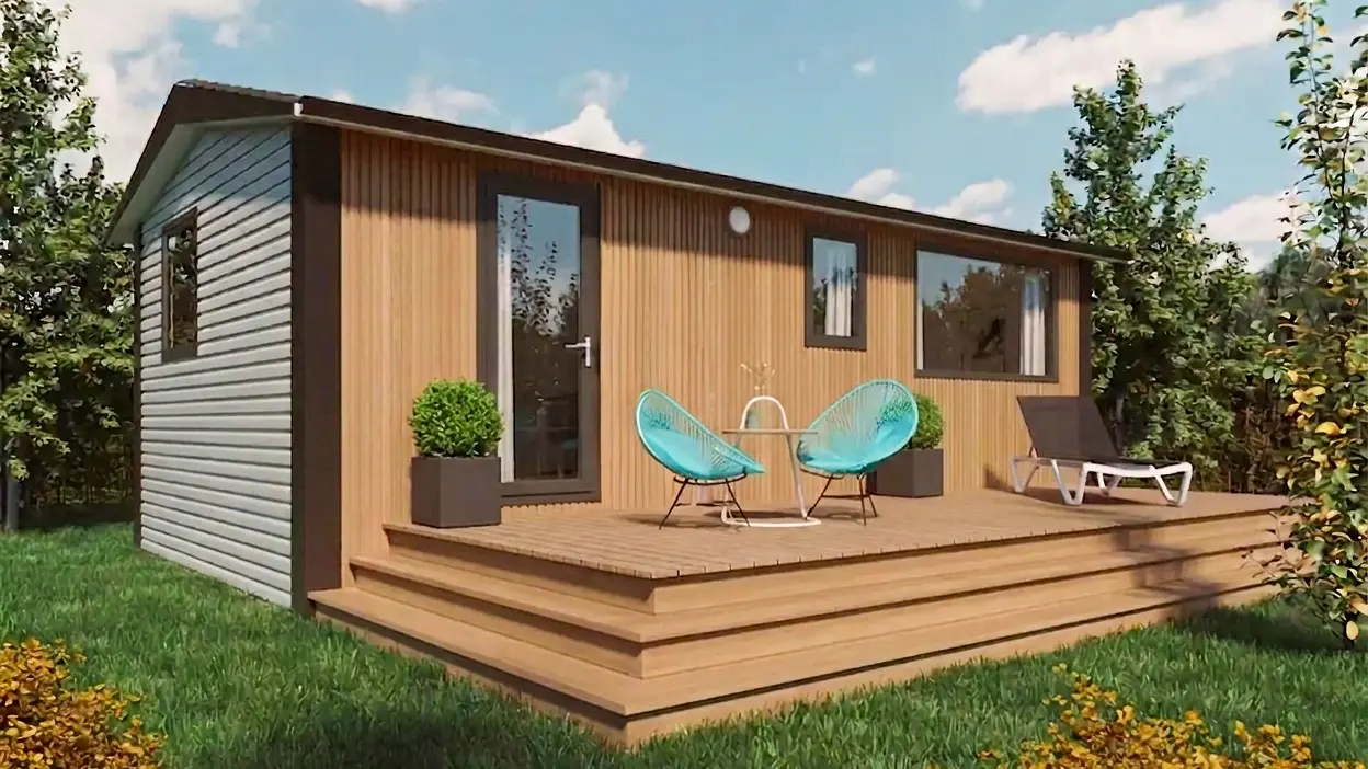Casa prefabricada modelo Fidji 620 de 18.85 m²