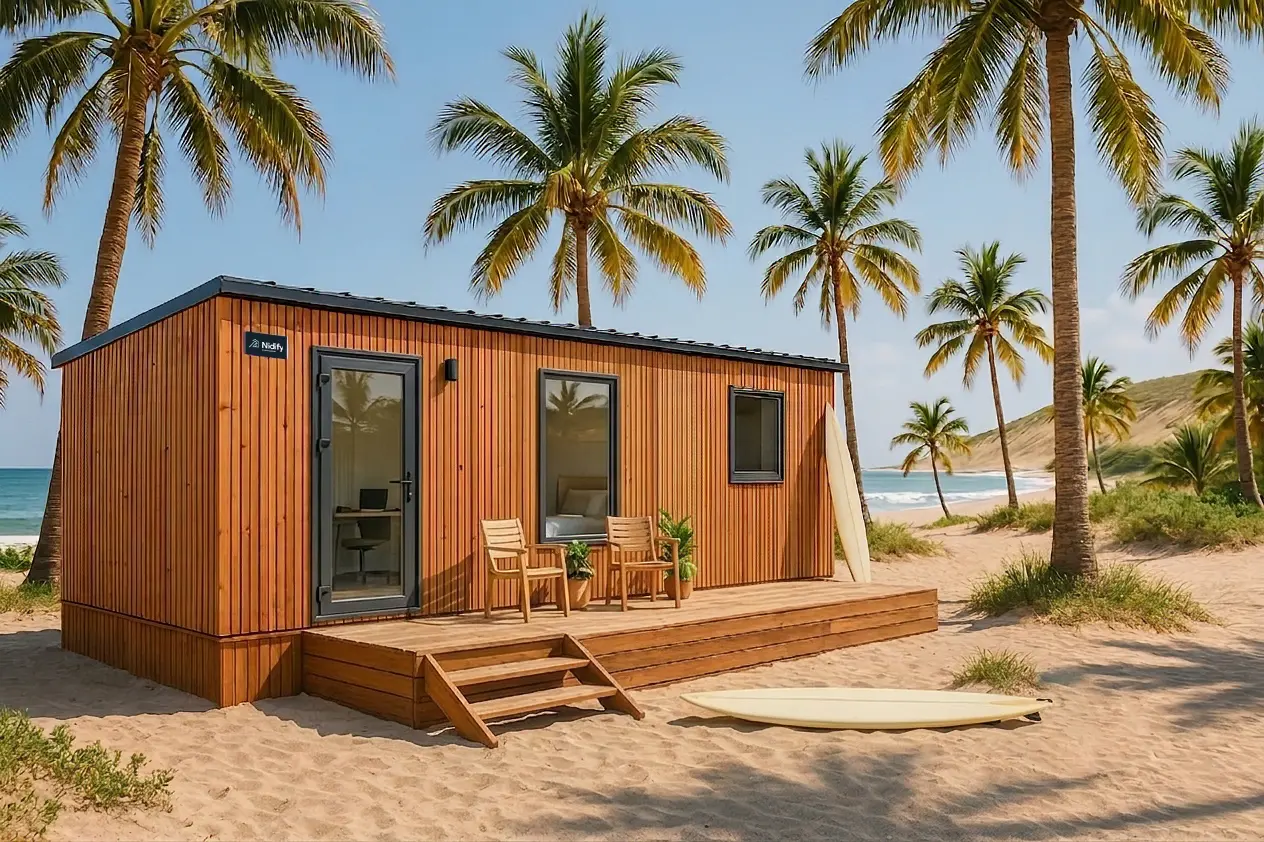 Casa prefabricada modelo Fidji 804 de 24.44 m²