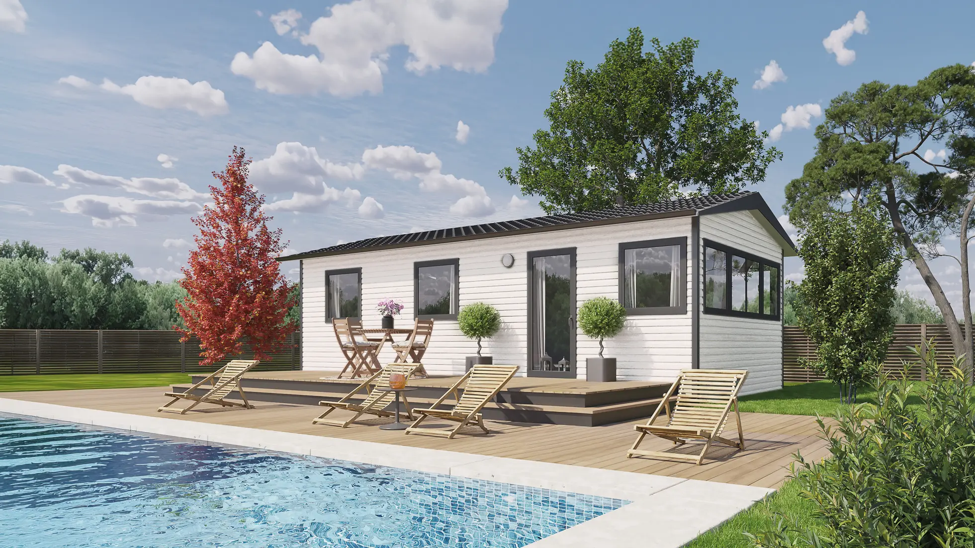 Casa prefabricada modelo Fidji Panoramic 866 de 26.33 m²
