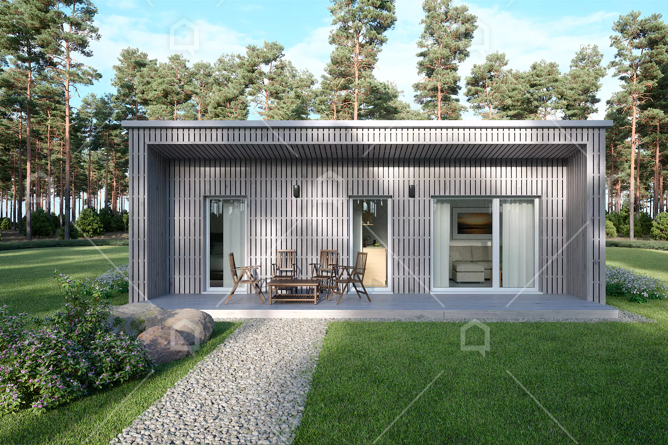 Casa prefabricada modelo Bongo de 43.3 m²