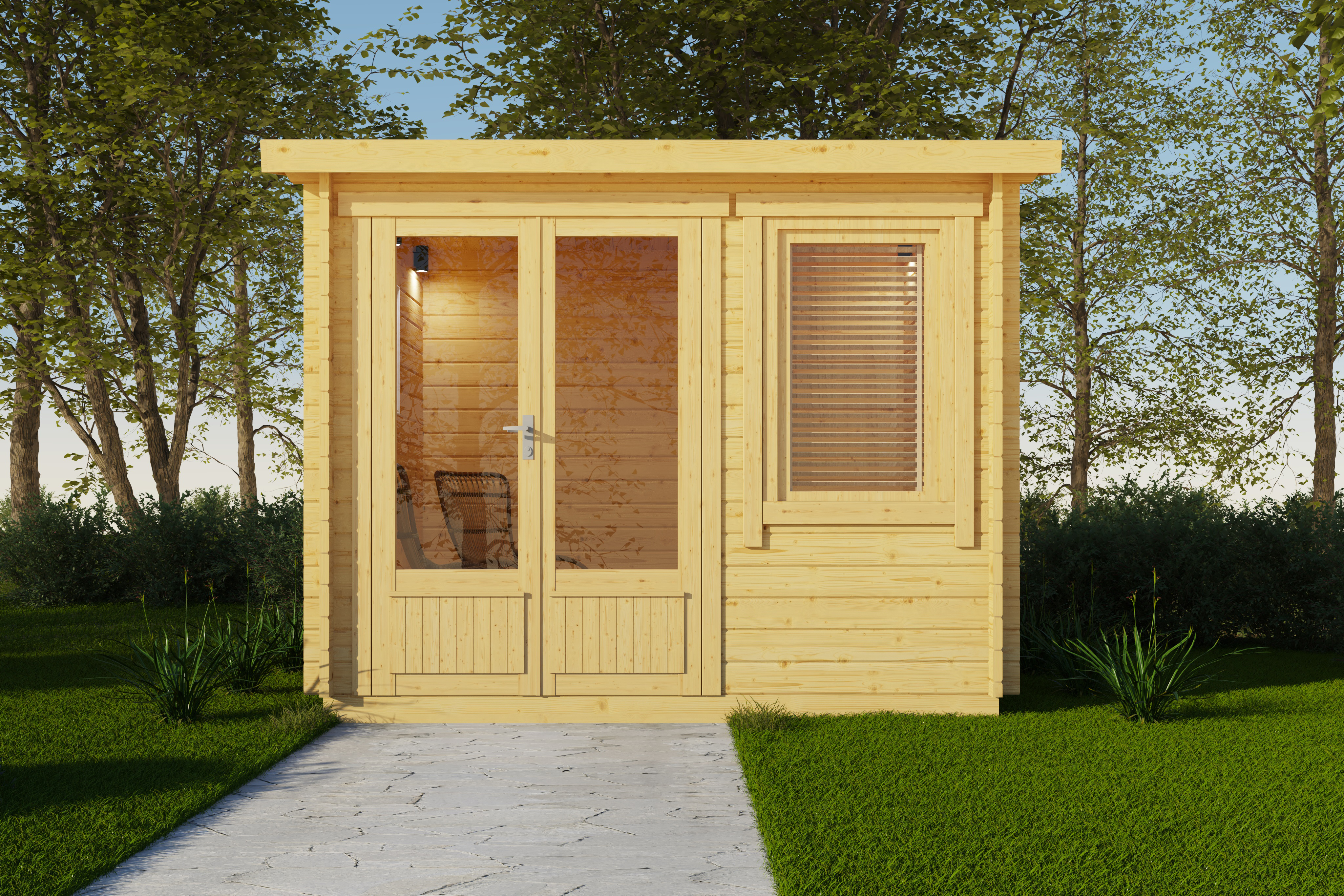 Casa prefabricada modelo Mini casa de madera Climber de 6.3 m²