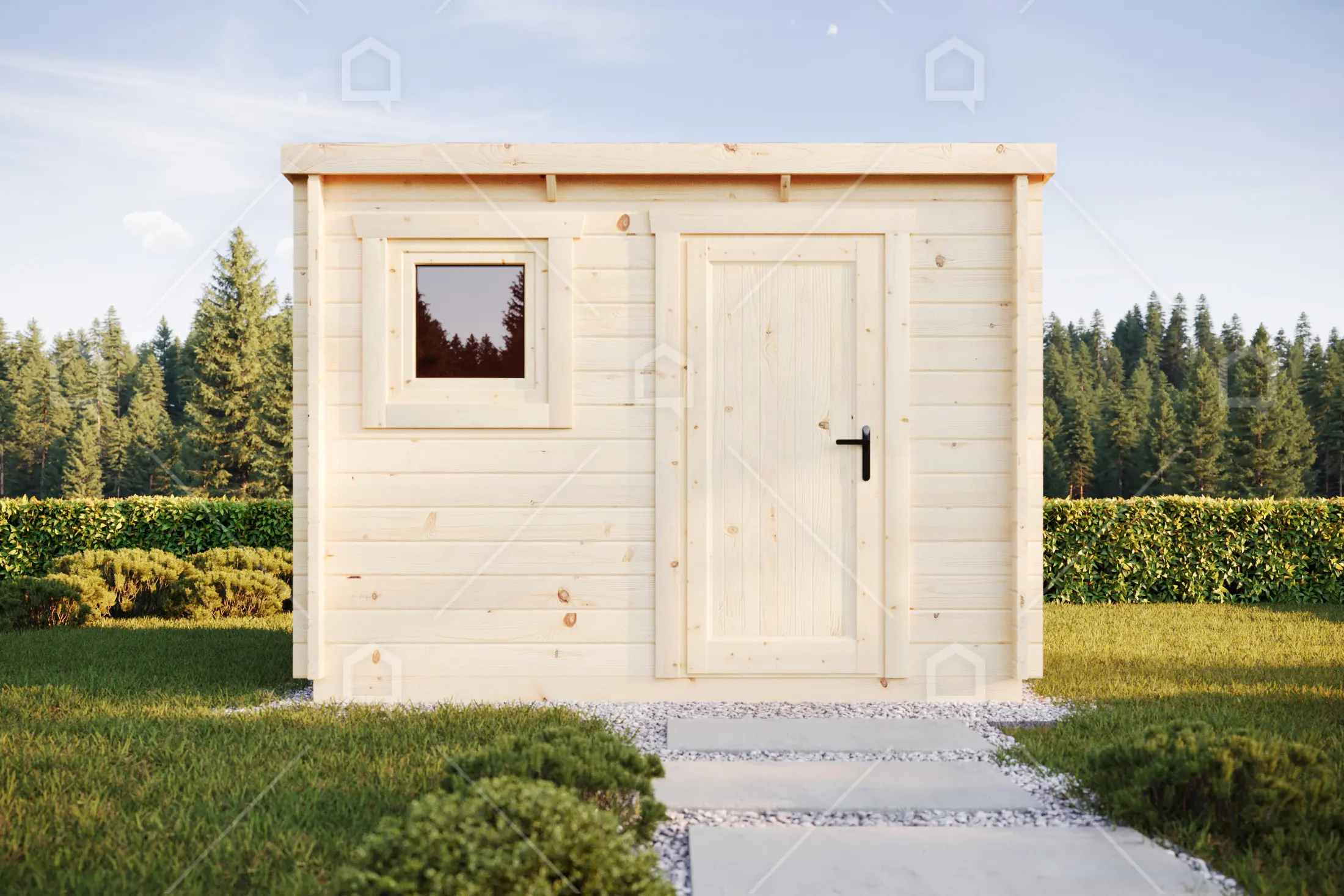 Casa prefabricada modelo Mini casa de madera Kilkenny de 6.2 m²