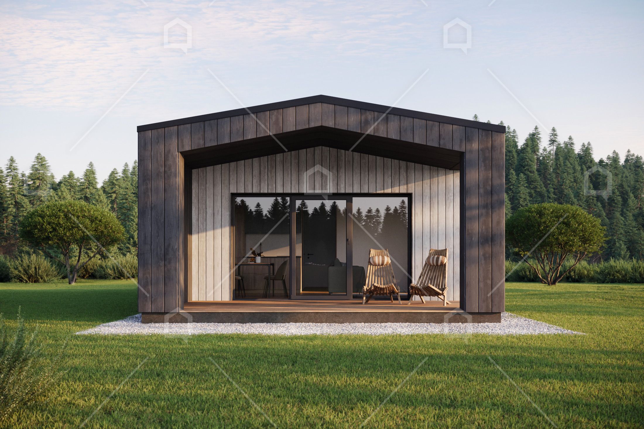 Casa prefabricada modelo LIVERPOOL de 73 m²