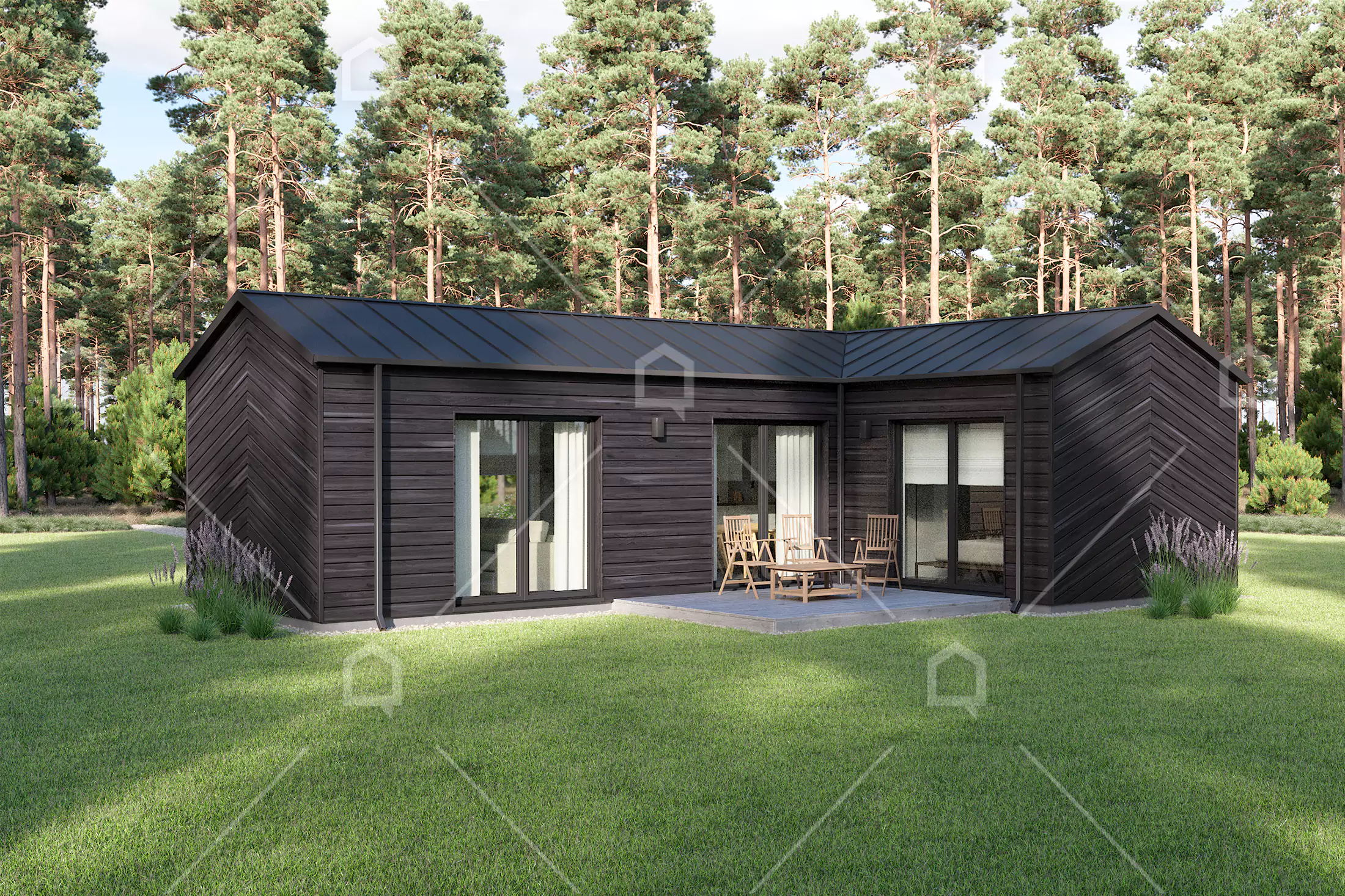 Casa prefabricada modelo MAGNUM de 57.9 m²