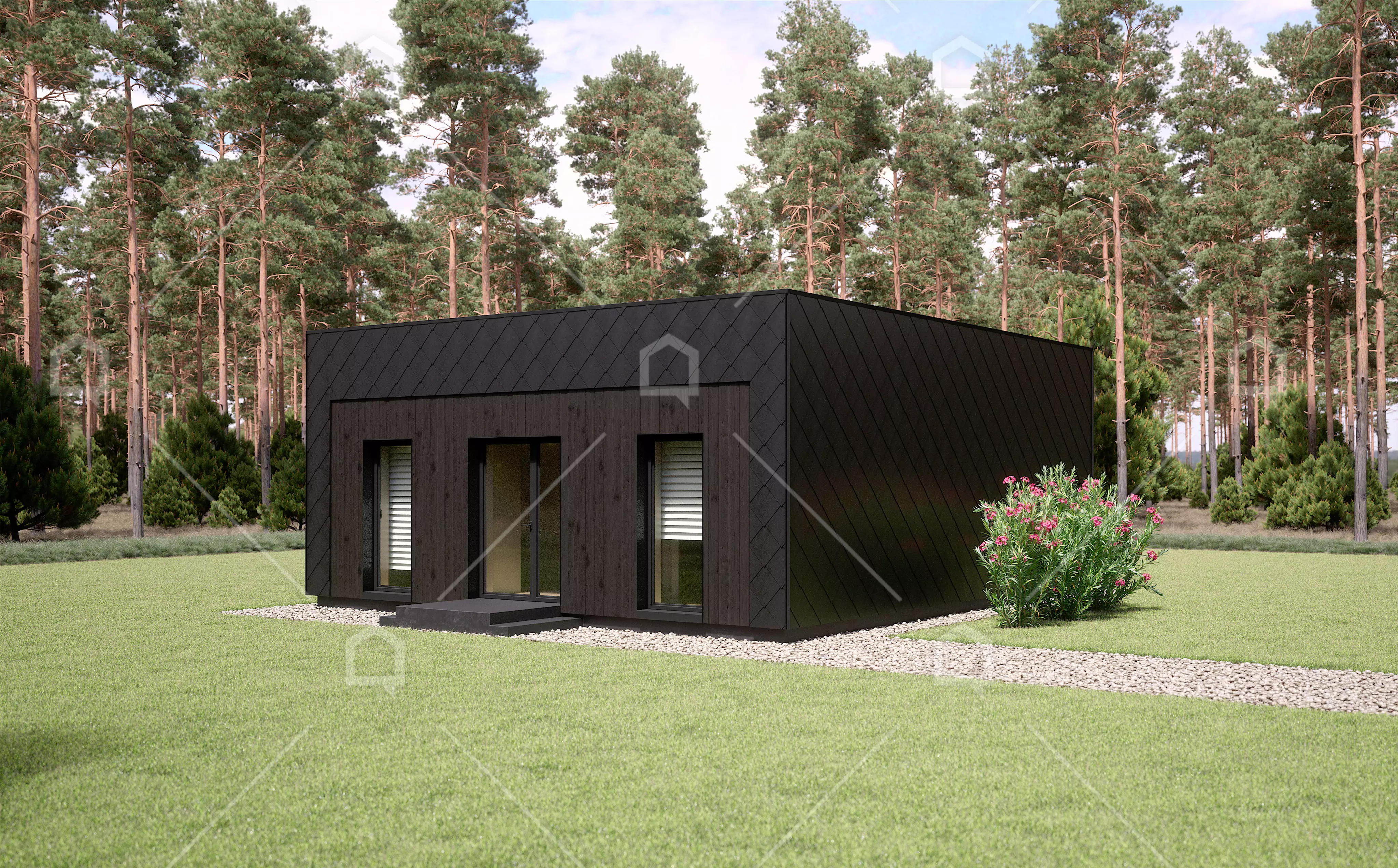 Casa prefabricada modelo NARVI de 80 m²