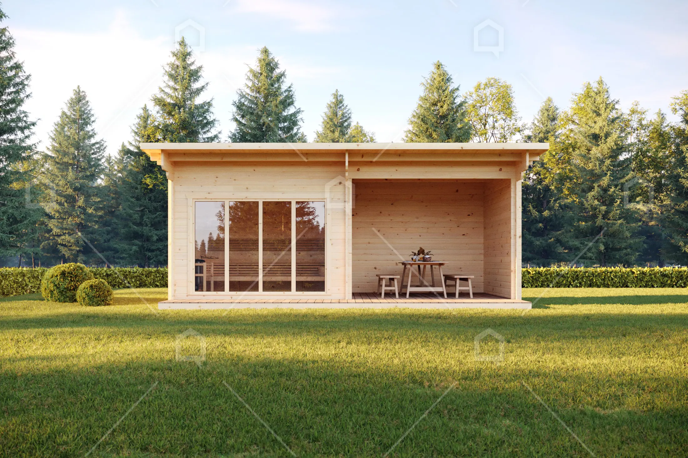 Casa prefabricada modelo Oulu de 29.7 m²