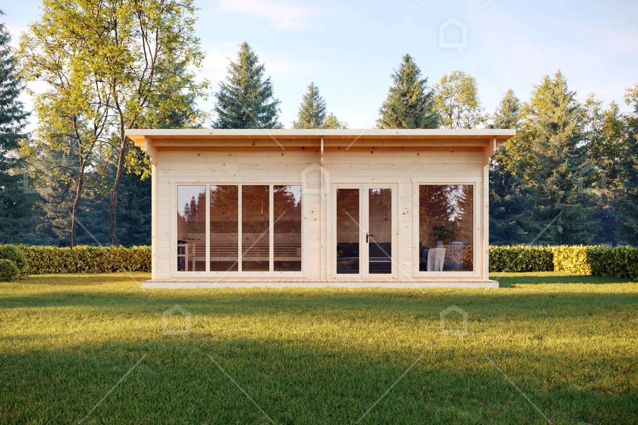 Casa prefabricada modelo Oulu XL de 29.7 m²