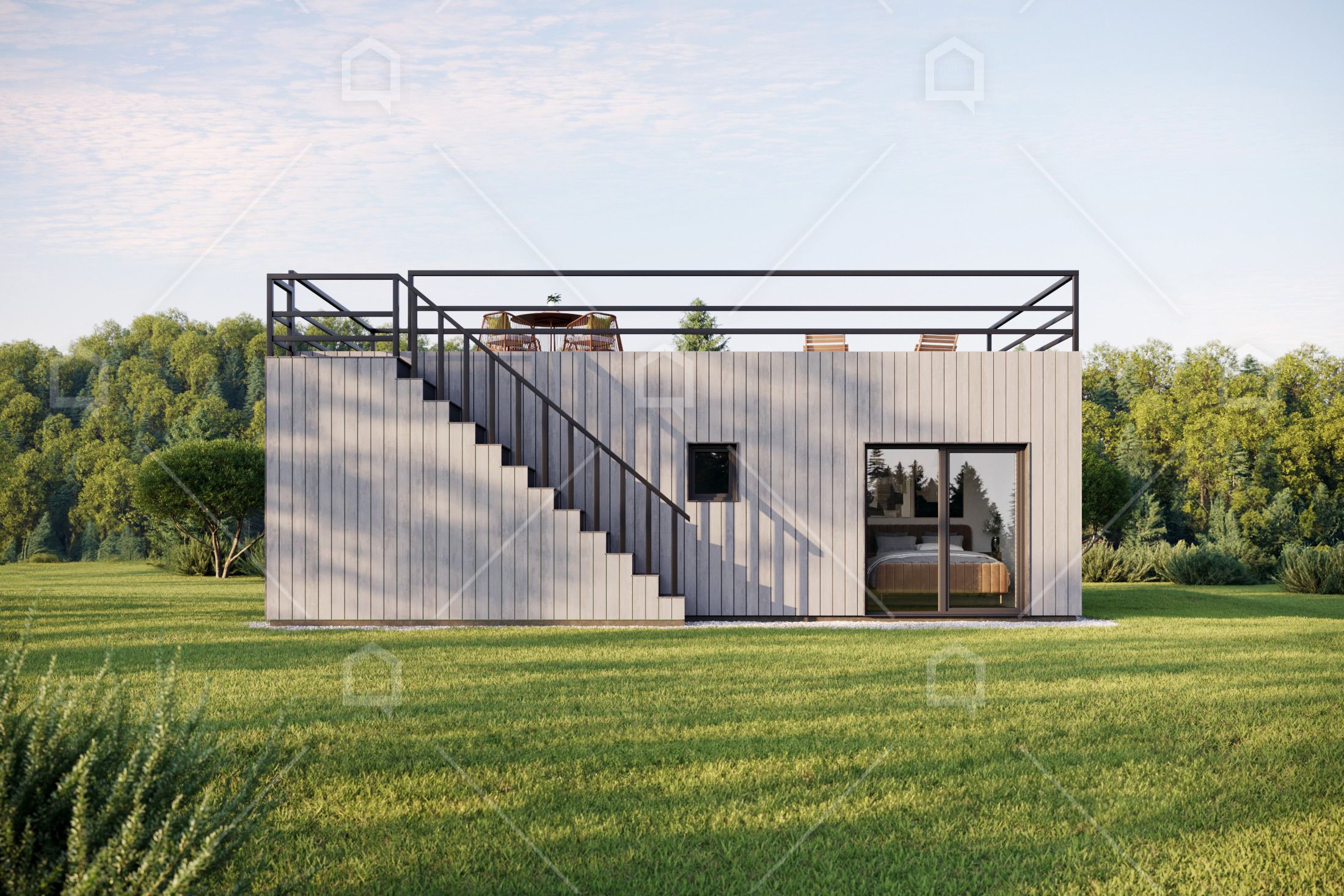 Casa prefabricada modelo PARMA de 41 m²