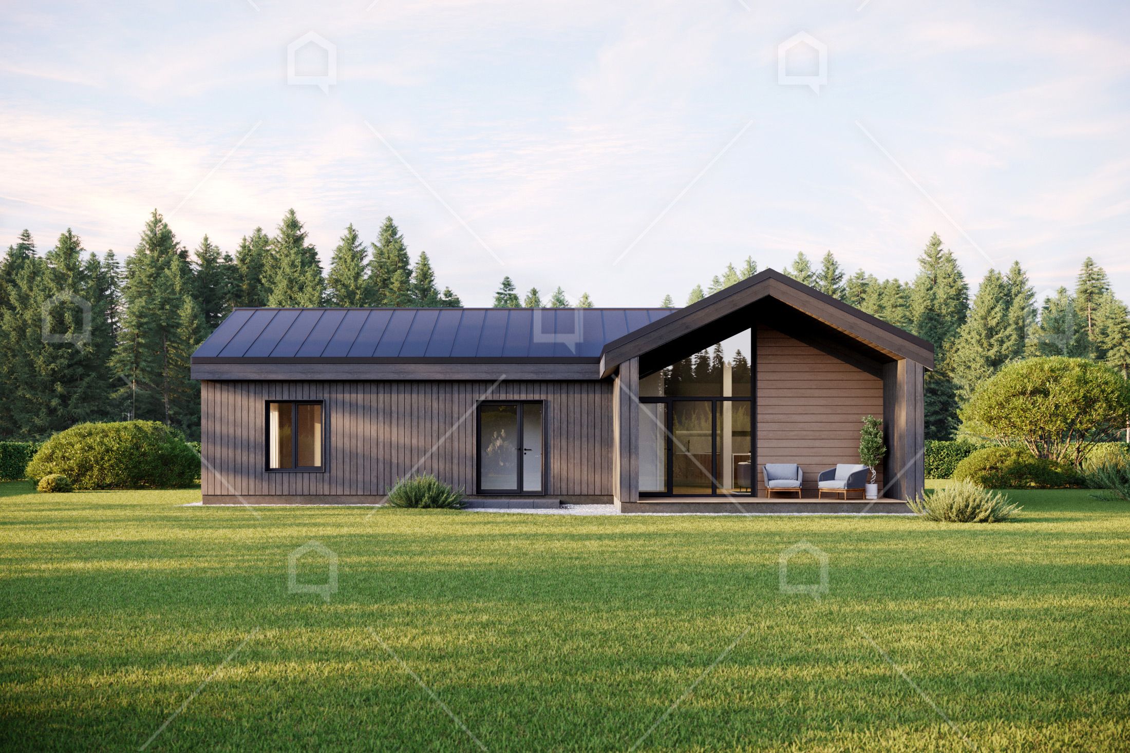 Casa prefabricada modelo SALERNO de 133 m²
