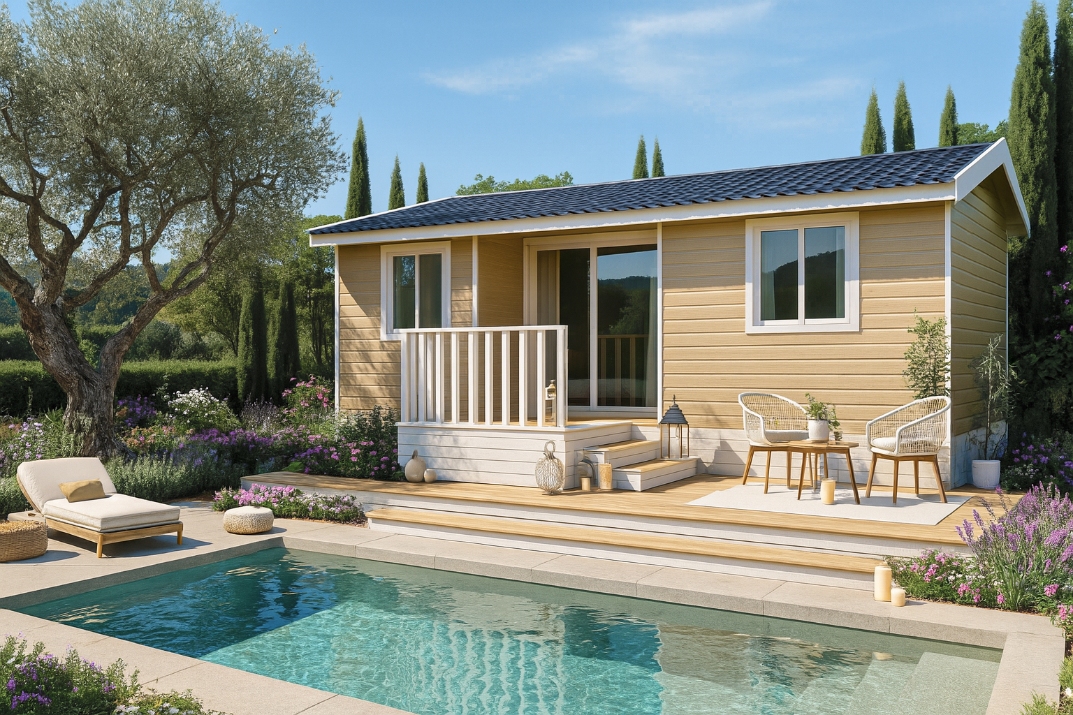 Casa prefabricada modelo Mediterráneo de 36 m²
