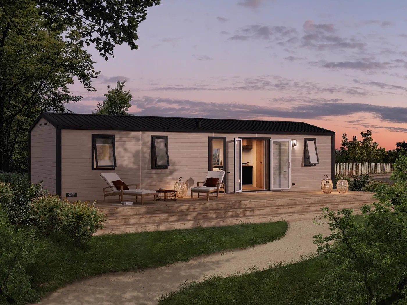 Casa prefabricada modelo Jasmin de 38 m²