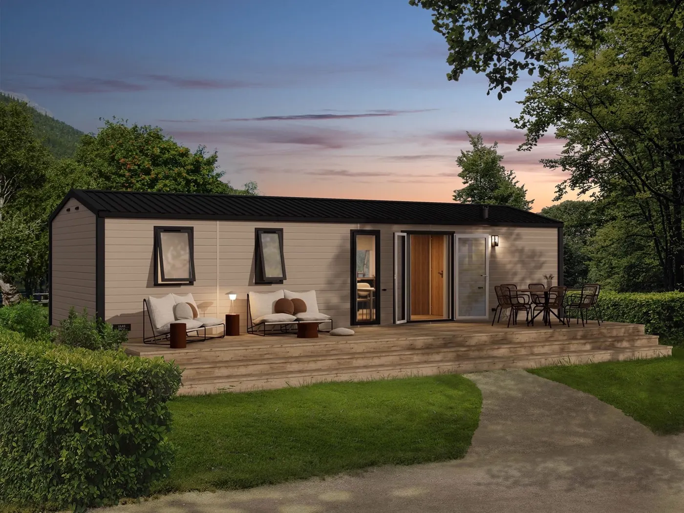 Casa prefabricada modelo Lilas de 38 m²