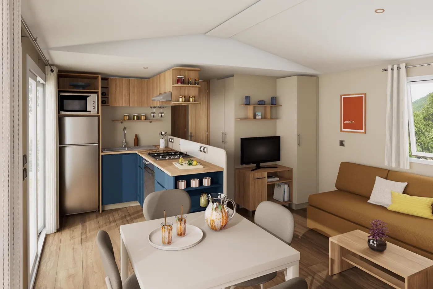 Casa prefabricada modelo Luminosa 3 de 38 m²