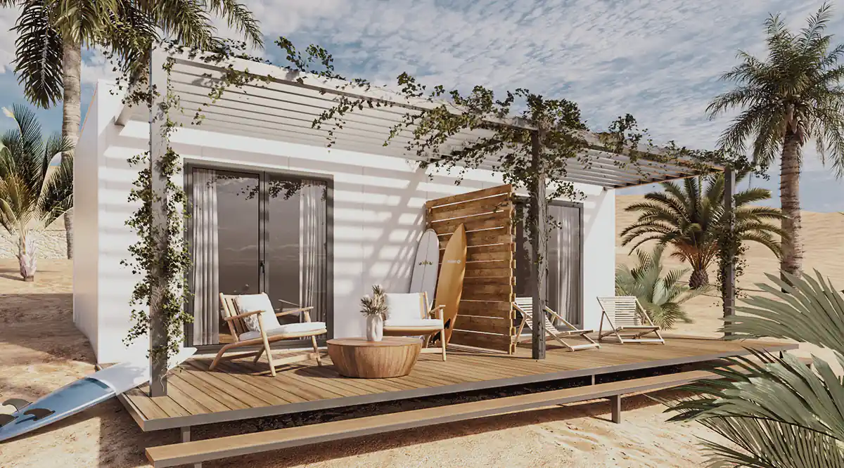 Casa prefabricada modelo Miami Beach Suite 800 de 32 m²