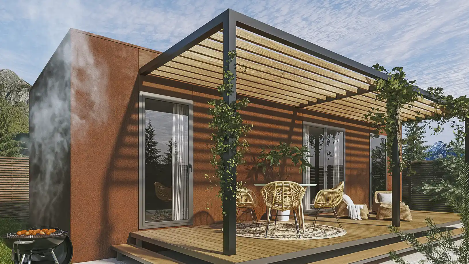Casa prefabricada modelo Miami Beach 1012 de 40.48 m²