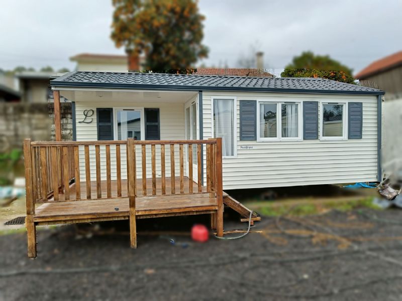 Casa prefabricada modelo Louisiane T2 con Alpendre XL de 28 m²