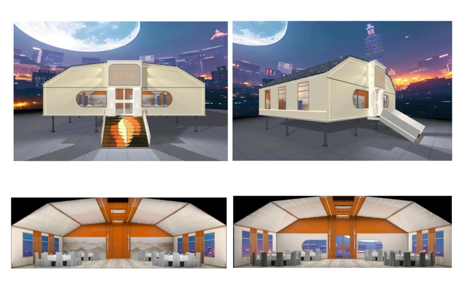Casa prefabricada modelo Nave plegable 105 m² de 105 m²