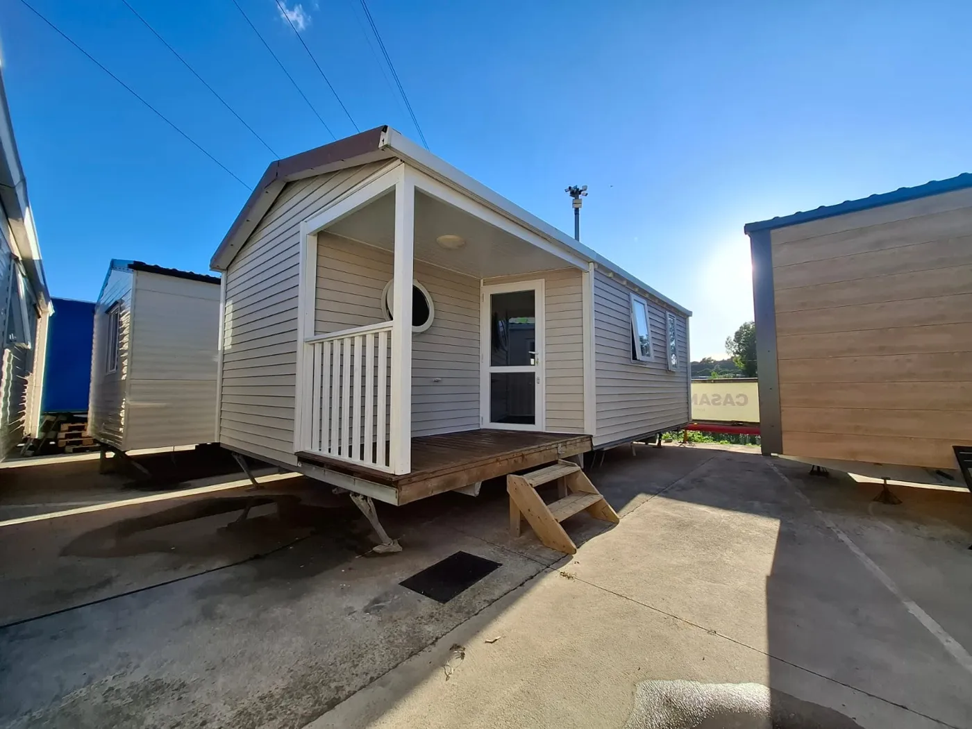 Casa prefabricada modelo Mobil Home con terraza 7,3x4 de 29 m²