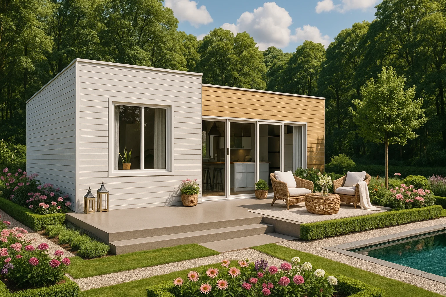 Casa prefabricada modelo Tíbet Pro de 35 m²