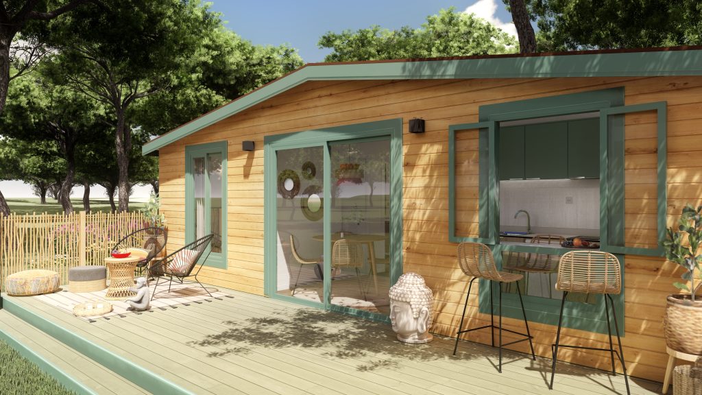 Casa prefabricada modelo Bali Pro de 35 m²