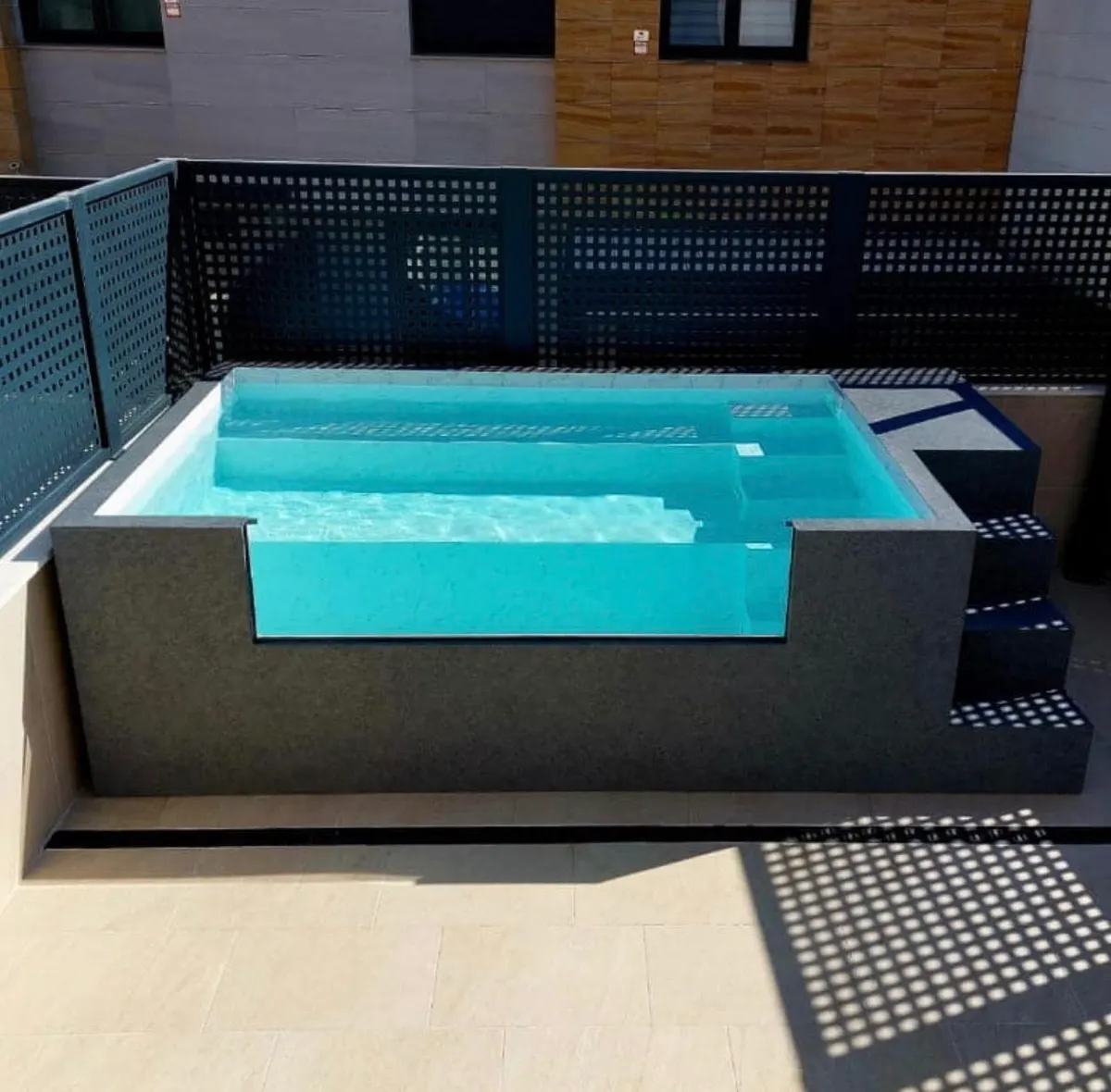 Piscina Contenedor de Acero Galvanizado ILÚ PRO 230 (3,75 x 2,20 x 1,10 m)