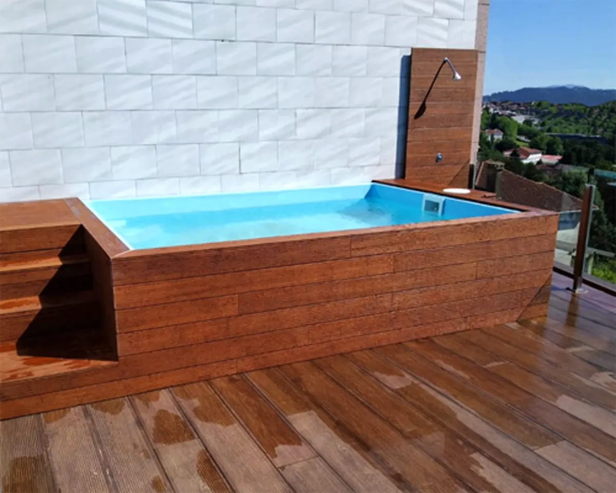 Piscina poliester elevada 3×2 Carmela
