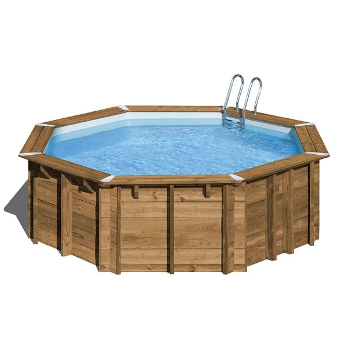 Piscina de madera Ananas octogonal 4,28 X 1,17m