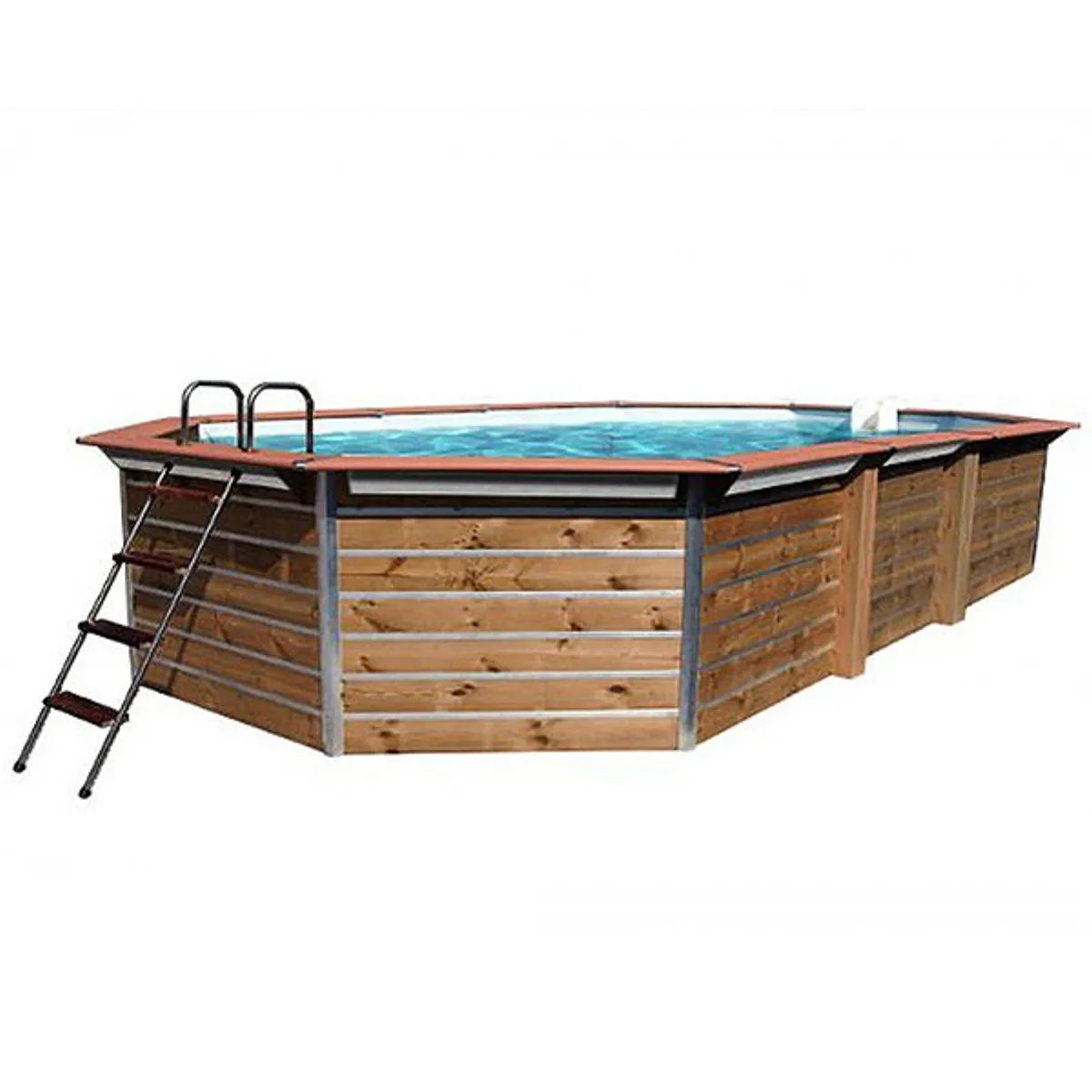 Piscina de madera Calayan 8,90 x 4,20 x 1,29m