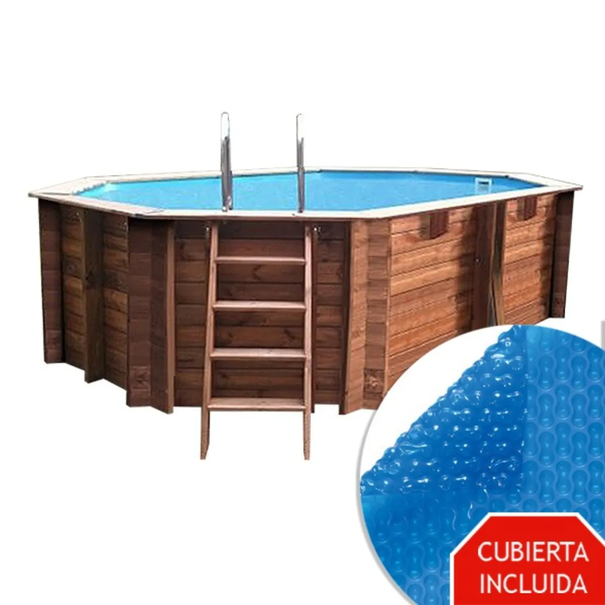 Piscina de madera Canelle 2 de