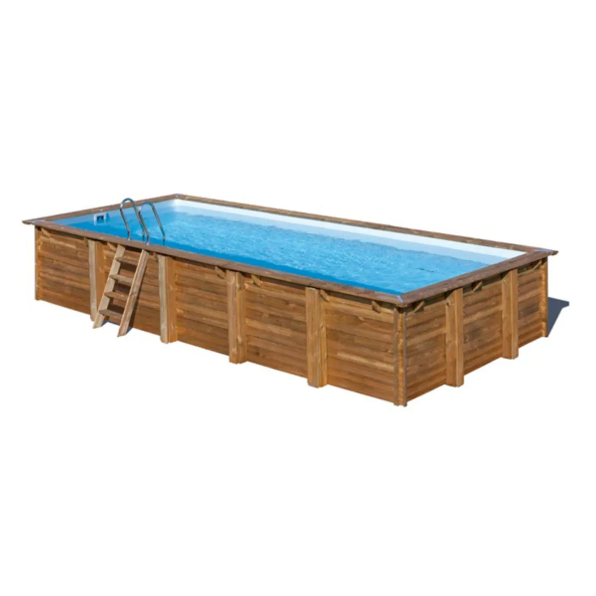 Piscina de madera Evora rectangular 6,20m x 4,20m x 1,33m