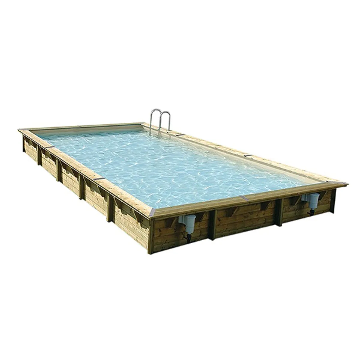 Piscina de madera Linea rectangular 8,00 x 5,00 x 1,40m