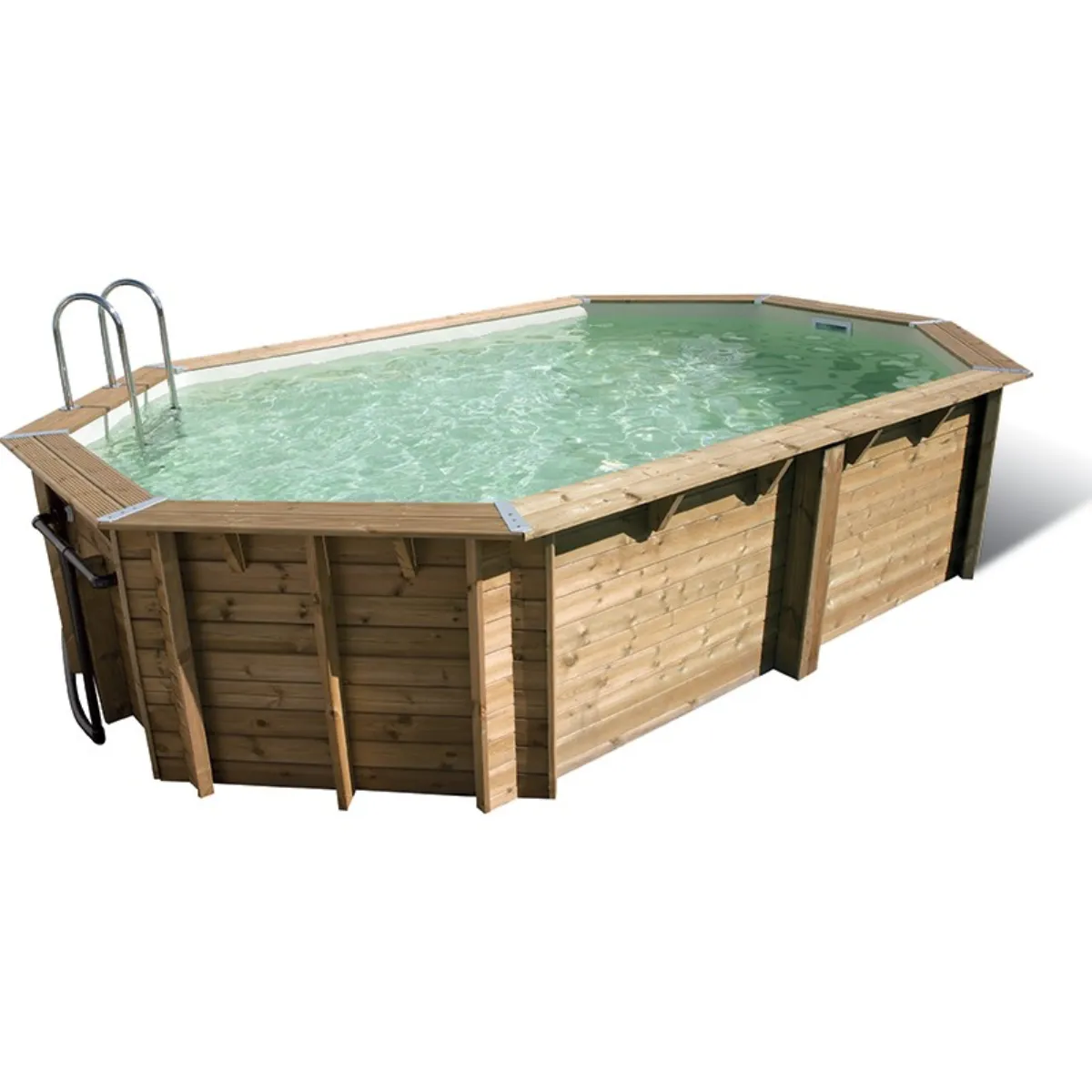 Piscina de madera Ocea 6,10 x 4 x 1,30m
