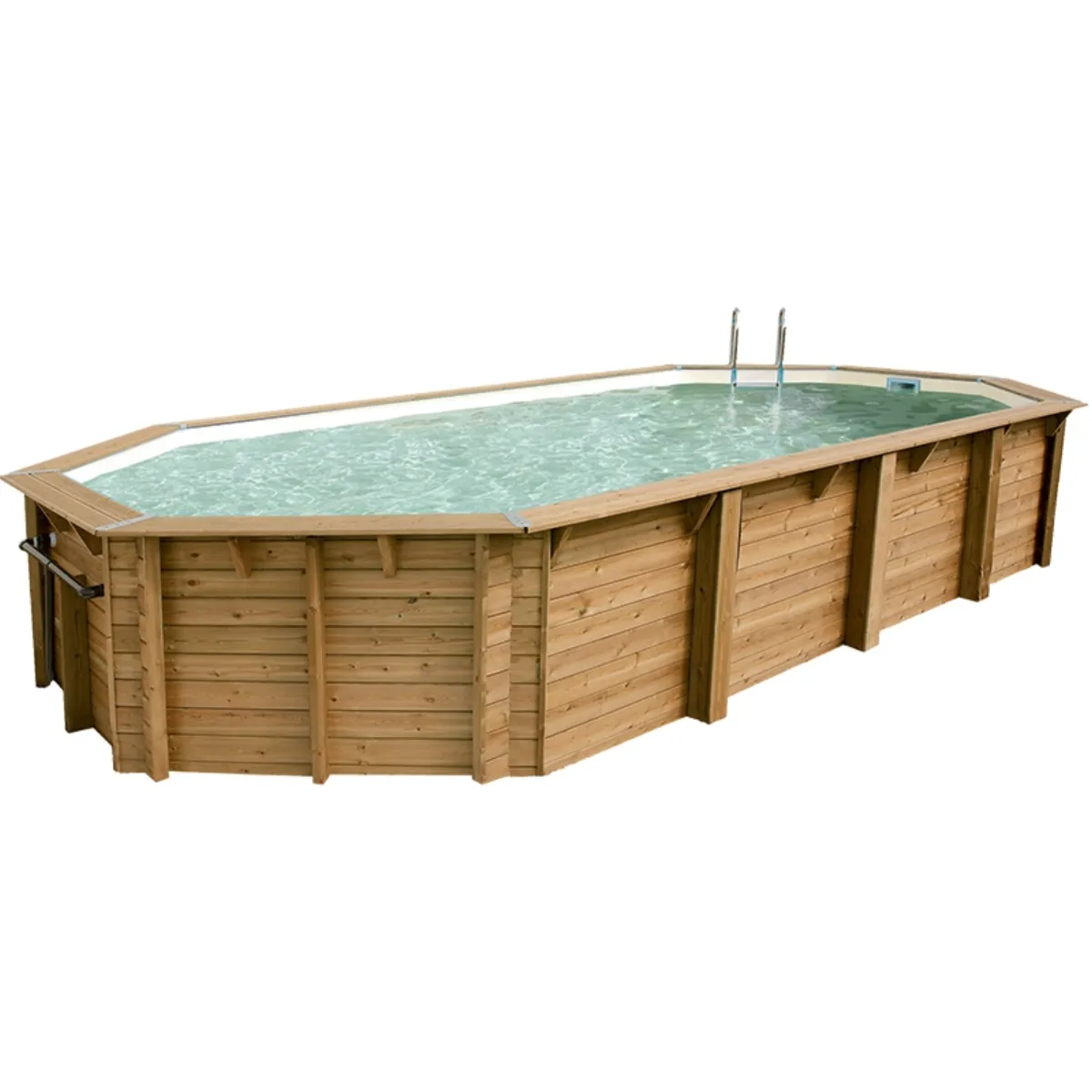 Piscina de madera Ocea 8,60m x 4,70m x 1,30m
