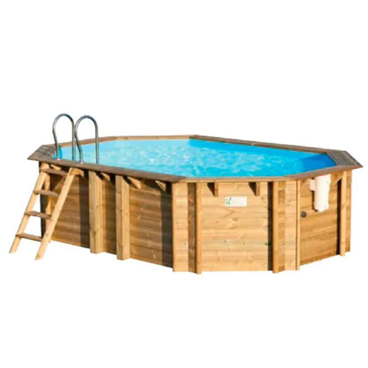 Piscina de madera Octo + 540 - 5,23m x 3,13m x 1,20m