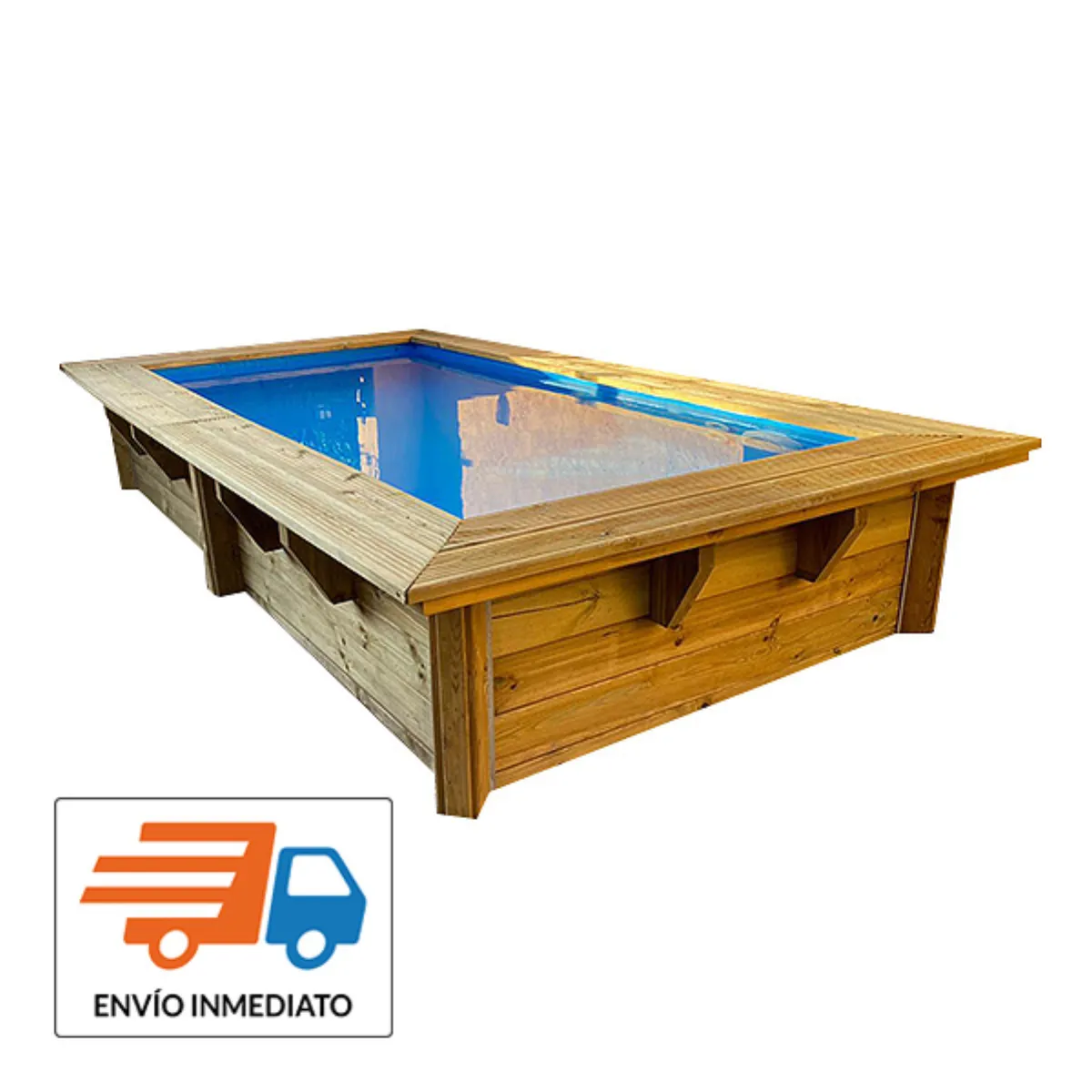 Piscina de madera Rect 3,50m X 2,00m X 0,71m