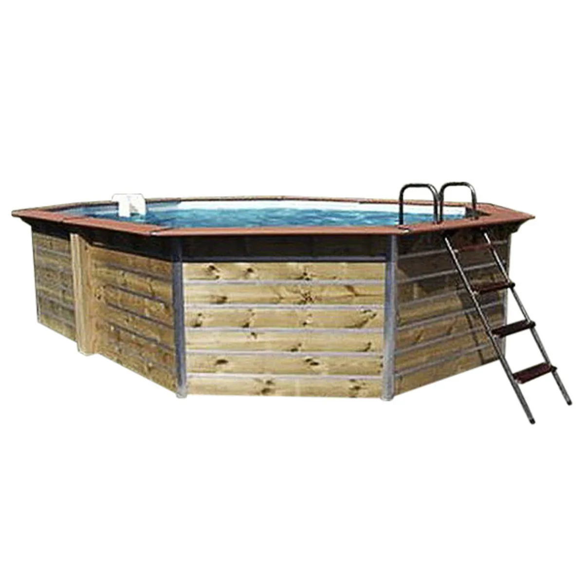 Piscina de madera St.Bernard 5,50 x 3,75 x 1,29m
