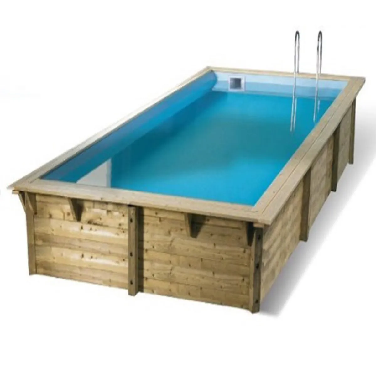 Piscina de madera Sun Rectangular 5,55 x 3,00 x 1,40m