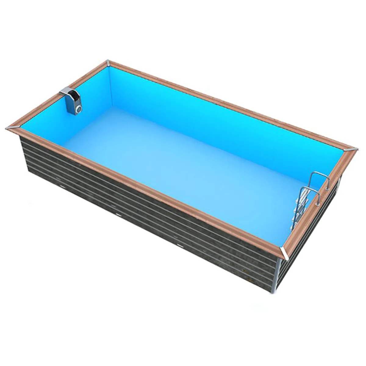 Piscina de madera Tilos 6,80 x 3,70 x 1,47m