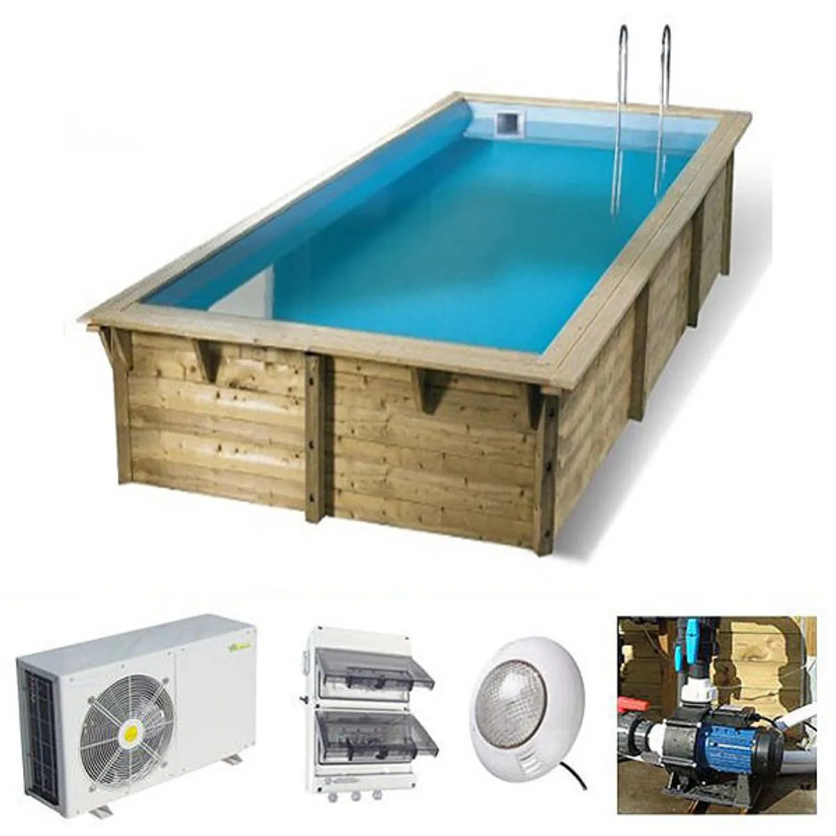 Piscina de madera Urban Pool 4,50 x 2,50 x 1,40m